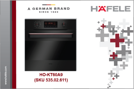 LÒ NƯỚNG ÂM TỦ HÄFELE HO-KT60A9, 65 LÍT (SKU 535.02.611)