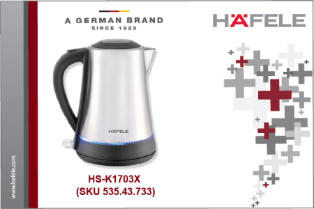 ẤM ĐUN NƯỚC SIÊU TỐC HS-K1703X HÄFELE  (SKU 535.43.733)