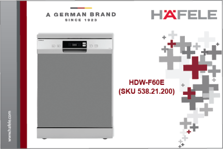 MÁY RỬA CHÉN ĐỘC LẬP HÄFELE HDW-F60E (SKU 538.21.200)