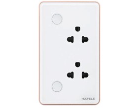 Ổ CẮM ÂM TƯỜNG THÔNG MINH HAFELE  HSL-WSS01B/W(SKU 820.71.007)