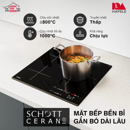 TOP 9 LOẠI MẶT KÍNH BẾP TỪ SIÊU BỀN, CHỊU NHIỆT VÀ CHỊU LỰC TỐT