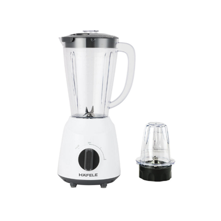 A white blender with a plastic container

AI-generated content may be incorrect.