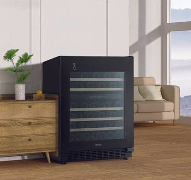 A wine cooler in a room

AI-generated content may be incorrect.